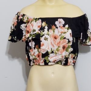 Band of Gypsies Floral Crop Top